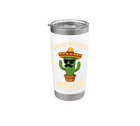 Nacho Promedio Bruh Meme Chistes Divertidos Cumpleaños Mexicanos Niños Vaso térmico de acero inoxidable de doble pared