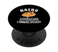 Nacho Promedio Especialista en Comercio Electrónico Divertido Juego de Palabras del Cinco de Mayo PopSockets PopGrip Adhesivo