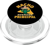 Nacho Promedio Principal Funny Jefe De Escuela Broma Juego De Palabras De Palabra PopSockets PopGrip para MagSafe