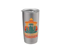 Nacho Promedio Profesor Latino Cinco De Mayo Maestros Fiesta Vaso térmico de acero inoxidable de doble pared