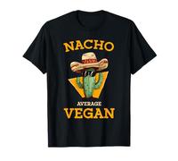 Nacho Promedio Vegano Amigo Divertido Chiste Mexicano Cinco De Mayo Camiseta