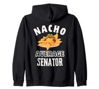 Nacho Senador Promedio Divertido Cinco de Mayo Diversión Nachos Juego de Palabras Sudadera con Capucha