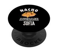 Nachos Promedio Sofía Cinco De Mayo Regalo Divertido Nachos PopSockets PopGrip Adhesivo