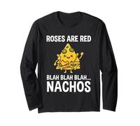Nachos Stack Rosas Son Poema Rojo Parodia Lindo Kawaii Dibujos Animados Manga Larga