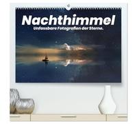 Nachthimmel - Unfassbare Fotografien der Sterne. (hochwertiger Premium Wandkalender 2026 DIN A2 quer), Kunstdruck in Hochglanz: Beeindruckende Motive bei Nacht.