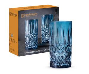 Nachtmann 105441 - Juego de vasos de cóctel (2 unidades, 395 ml), color azul