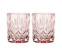 Nachtmann Juego de 2 vasos de whisky de color rosa, 295 ml, color rosa, 104240
