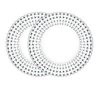 Nachtmann Dancing Stars Bossa Nova Set Bajoplatos, Set de 2, Bajoplatos, Plato de Vidrio, Cristal, Ø 32 cm, 0093511-0