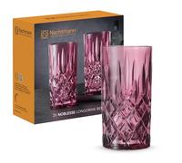 Nachtmann Juego de 2 vasos de cóctel de 395 ml, color rojo, Noblesse, 105442, vasos de cristal, aptos para lavavajillas