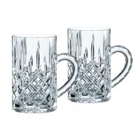 Nachtmann Juego de 2 vasos de té con asa, 256 ml, Noblesse 103767, tazas de té de cristal, vasos de cristal para bebidas calientes, apto para lavavajillas