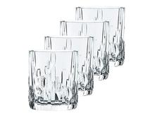 Nachtmann Shu FA Series - Juego de 4 Vasos de Whisky de Cristal Transparente, 4 Pulgadas, Vaso para Whisky, cóctel, Licor o Bourbon, 325 ml, Apto para lavavajillas