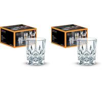 Nachtmann Spiegelau Juego de Vasos de Cristal, Cristal, Cristal Transparente., 10.8 x 10.8 x 6.1 cm (Paquete de 2)