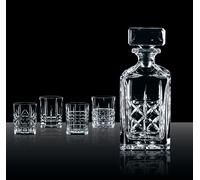 Nachtmann Spiegelau Juego de whisky de cristal transparente, 5 piezas | Jarra de cristal con 4 vasos de whisky