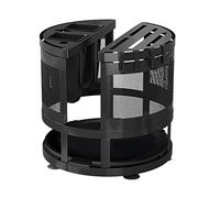 Nachukan Bloque Giratorio para Soporte De Cuchillos, Utensilio De Cocina Multifunción, Organizador De Palillos Y Tabla De Cortar(Negro)