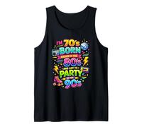 Nací en los 70, 80, crecí en los 90, Fiesta Divertida, Retro, Gran era Camiseta sin Mangas