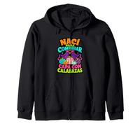 Nací para Combinar Capa con Calabazas Cita De Otoño Sudadera con Capucha