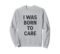 Nací para preocuparme. enfermera vintage, corazón y deber. Sudadera
