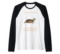 Nacía de tortuga pintada al oeste de reptil del territorio de Colorado Camiseta Manga Raglan