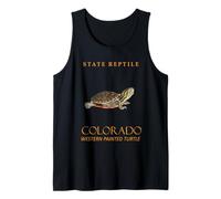 Nacía de tortuga pintada al oeste de reptil del territorio de Colorado Camiseta sin Mangas