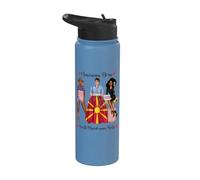 Nacido afroamericano y raíces de Macedonia del Norte Stainless Steel Insulated Water Bottle