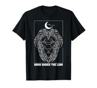 Nacido bajo el león Leo Zodiac Constelación Luna Astrología Camiseta