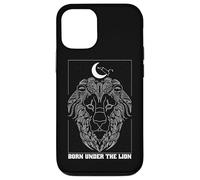 Nacido bajo el león Leo Zodiac Constelación Luna Astrología Carcasa para iPhone 12/12 Pro