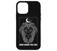 Nacido bajo el león Leo Zodiac Constelación Luna Astrología Carcasa para iPhone 12 mini