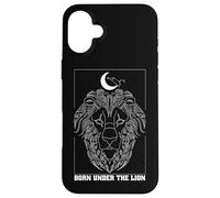 Nacido bajo el león Leo Zodiac Constelación Luna Astrología Carcasa para iPhone 16 Plus