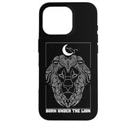 Nacido bajo el león Leo Zodiac Constelación Luna Astrología Carcasa para iPhone 16 Pro