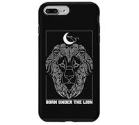 Nacido bajo el león Leo Zodiac Constelación Luna Astrología Carcasa para iPhone 7 Plus/8 Plus