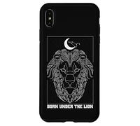 Nacido bajo el león Leo Zodiac Constelación Luna Astrología Carcasa para iPhone XS Max
