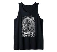 Nacido De Hierro Y Roble Viking Warrior Legend Camiseta sin Mangas