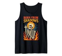 Nacido de Las Sombras, Christian Faith, Gothic Skeleton Christcore Camiseta sin Mangas