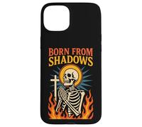 Nacido de Las Sombras, Christian Faith, Gothic Skeleton Christcore Carcasa para iPhone 15 Plus