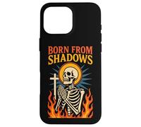 Nacido de Las Sombras, Christian Faith, Gothic Skeleton Christcore Carcasa para iPhone 16 Pro MAX