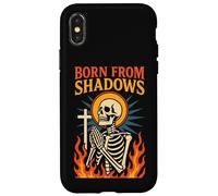 Nacido de Las Sombras, Christian Faith, Gothic Skeleton Christcore Carcasa para iPhone X/XS