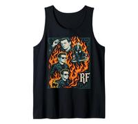 Nacido del fuego, forjado en estilo vintage regalo novedad. Camiseta sin Mangas