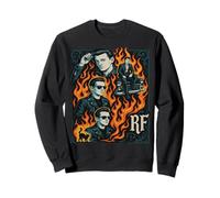 Nacido del fuego, forjado en estilo vintage regalo novedad. Sudadera