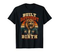 Nacido Diferente - Diseño león Retro Camiseta
