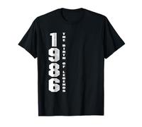 Nacido en 1986 El nacimiento de las leyendas Regalo de cumpleaños de aniversario Camiseta