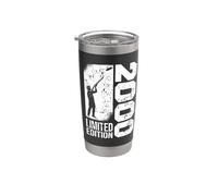 Nacido en 2000 Cumpleaños tiro de arcilla tiro al plato Vaso térmico de acero inoxidable de doble pared
