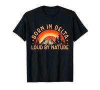 Nacido en Delta Nature Lover Design Camiseta