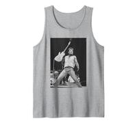 Nacido en Estados Unidos Bruce Springsteen Tour Wembley 1985 Camiseta sin Mangas, Hombre, Gris Jaspeado, S