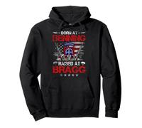 Nacido en Ft Benning Raised Fort Bragg 82a División Aerotransportada Sudadera con Capucha