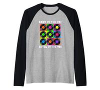 Nacido en los años 70 Raved en los 90 | House Music Vintage 90s Camiseta Manga Raglan