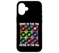 Nacido en los años 70 Raved en los 90 | House Music Vintage 90s Carcasa para iPhone 16