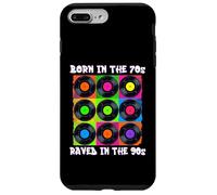 Nacido en los años 70 Raved en los 90 | House Music Vintage 90s Carcasa para iPhone 7 Plus/8 Plus