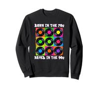 Nacido en los años 70 Raved en los 90 | House Music Vintage 90s Sudadera
