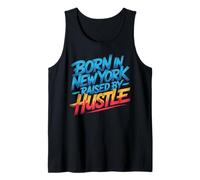 Nacido en Nueva York Nueva York Hustle Motivación Big City NYC Camiseta sin Mangas