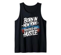 Nacido en Nueva York Nueva York Hustle Motivación Big City NYC Camiseta sin Mangas